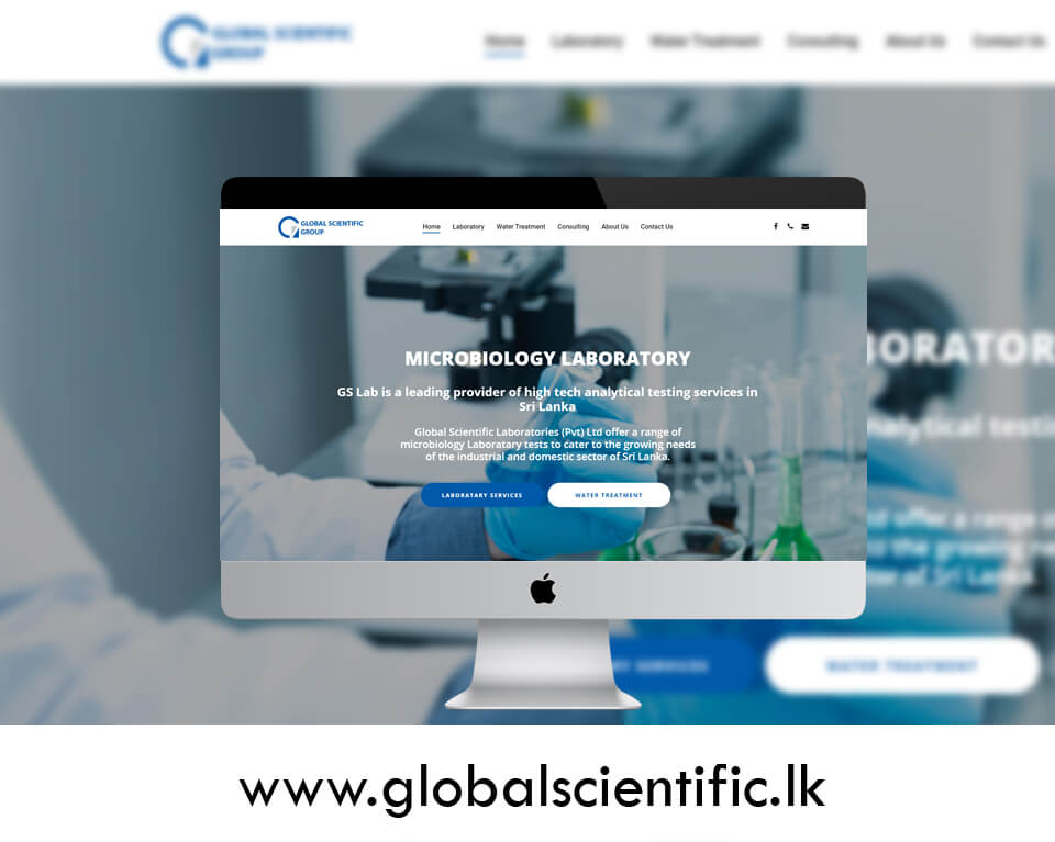 Global Scientific Laboratories | Portfolio Websites | CMECK Web Design Portfolio