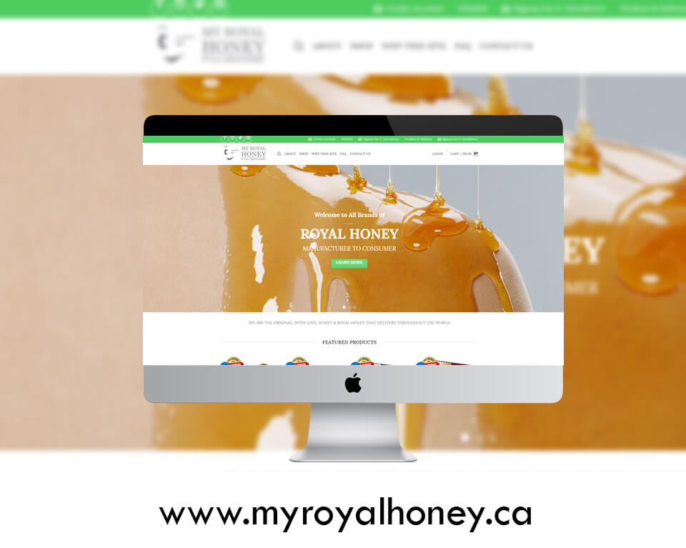 My Royal Honey | Portfolio Websites | CMECK Web Design Portfolio