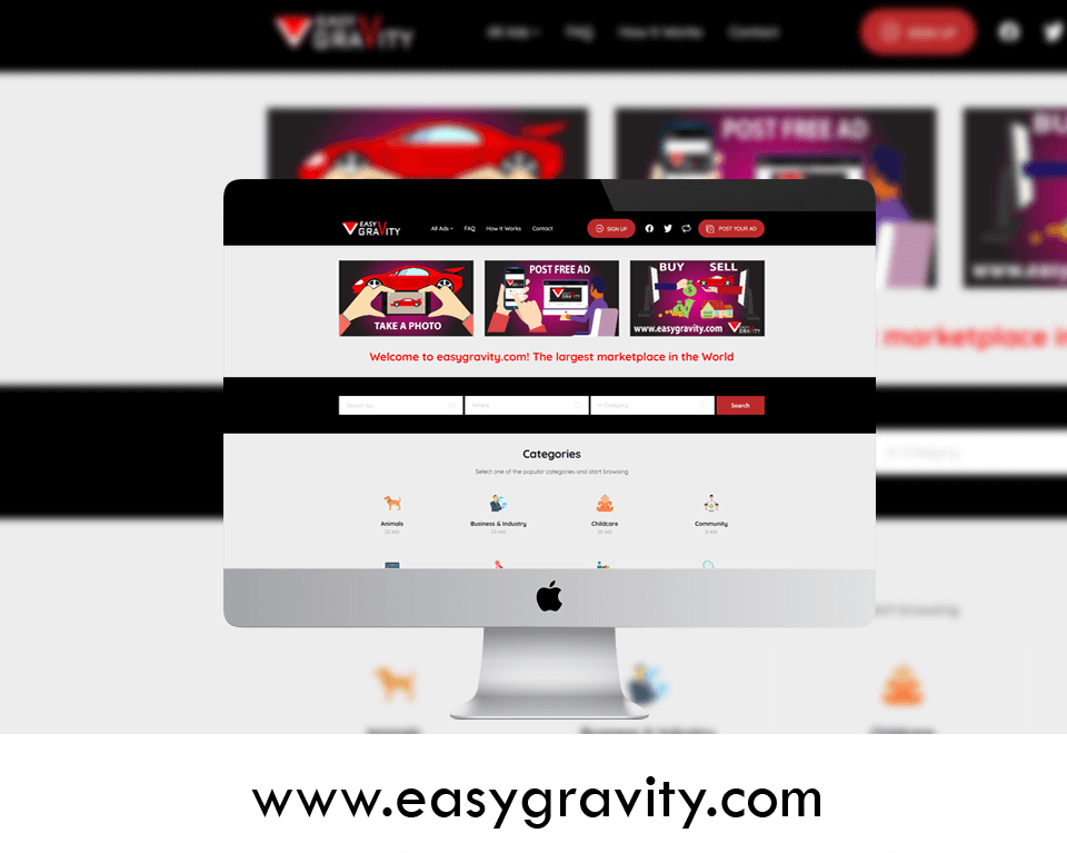 Easy Gravity | Portfolio Websites | CMECK Web Design Portfolio